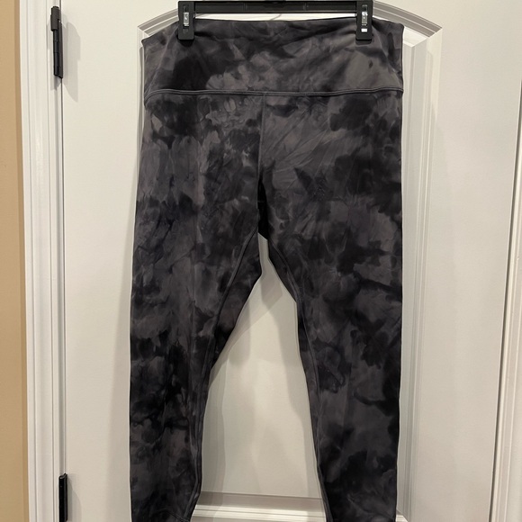 Lululemon Wunder Train High- Rise Tight 25” Diamond Dye Pitch Grey Graphite Grey - Picture 7 of 9